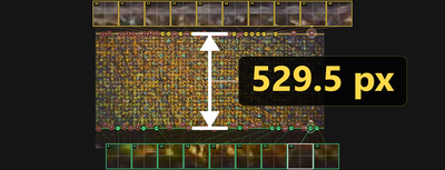 Centering measurement — 529.5 px
