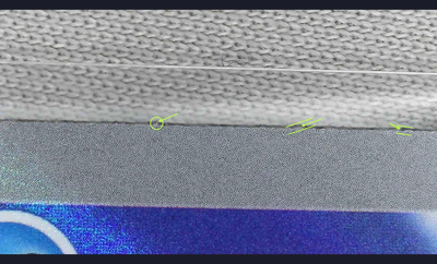 Black core exposure under microscope